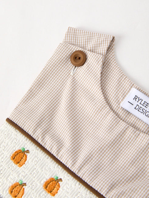 fall-halloween-thanksgiving-pumpkin-smock-embroidered-boys-romper Rylee Faith Designs - Sophia's Style-3