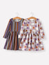 2-piece-halloween-ghost-striped-girls-dress-set Rylee Faith Designs - Sophia's StyleDress-1