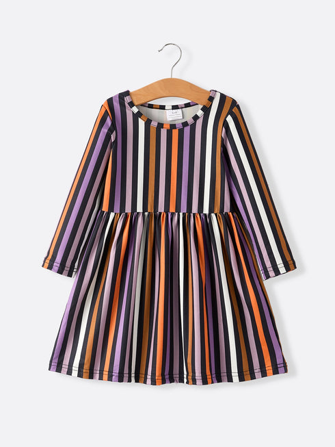 2-piece-halloween-ghost-striped-girls-dress-set Rylee Faith Designs - Sophia's Style-3