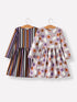 2-piece-halloween-ghost-striped-girls-dress-set Rylee Faith Designs - Sophia's Style-2