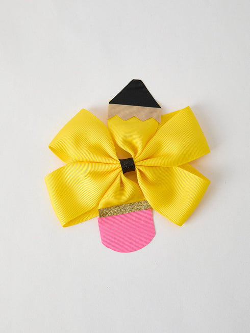 back-to-school-pencil-bow-4-3-inch-hair-clip Rylee Faith Designs - Sophia's Style-3