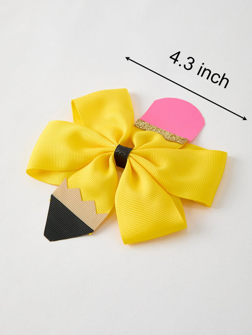 back-to-school-pencil-bow-4-3-inch-hair-clip Rylee Faith Designs - Sophia's Style-7