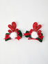 christmas-elk-pom-pom-girls-hair-clip Rylee Faith Designs - Sophia's StyleBows-1