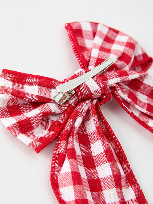 christmas-red-and-white-plaid-bow-5-inch-hairpin Rylee Faith Designs - Sophia's Style-3