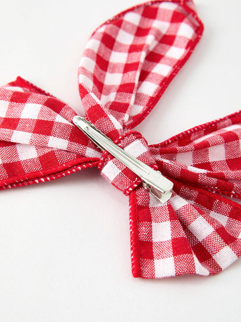christmas-red-and-white-plaid-bow-5-inch-hairpin Rylee Faith Designs - Sophia's Style-5