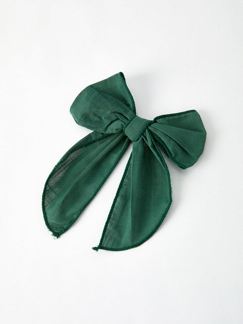 christmas-dark-green-bow-5-inch-hairpin Rylee Faith Designs - Sophia's StyleBows-1