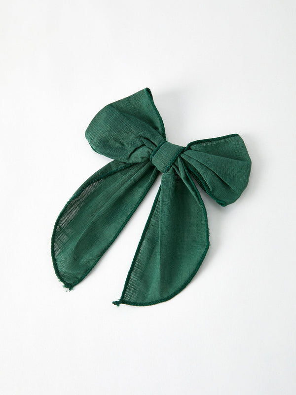 christmas-dark-green-bow-5-inch-hairpin Rylee Faith Designs - Sophia's StyleBows-1
