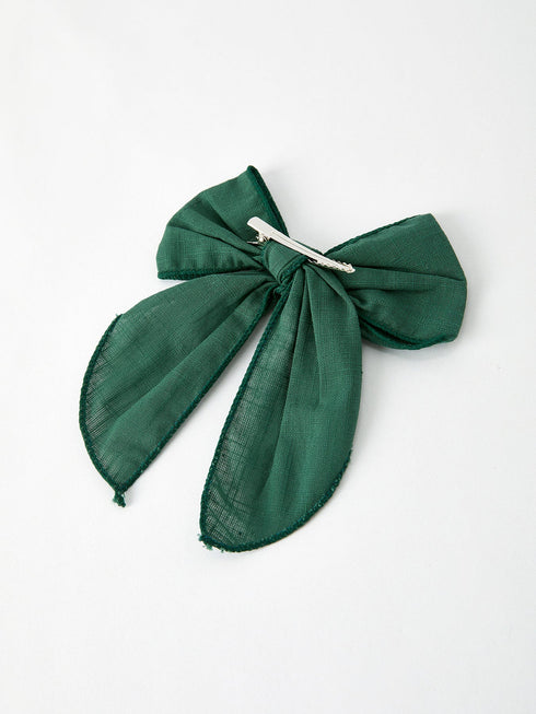 christmas-dark-green-bow-5-inch-hairpin Rylee Faith Designs - Sophia's Style-2