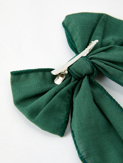 christmas-dark-green-bow-5-inch-hairpin Rylee Faith Designs - Sophia's Style-3