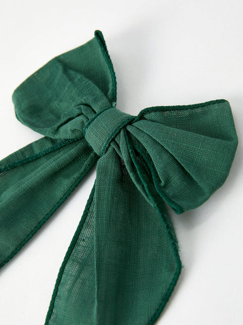 christmas-dark-green-bow-5-inch-hairpin Rylee Faith Designs - Sophia's Style-5