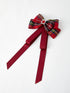 christmas-red-plaid-zircon-bow-hairpin Rylee Faith Designs - Sophia's StyleBows-1