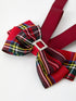 christmas-red-plaid-zircon-bow-hairpin Rylee Faith Designs - Sophia's Style-3