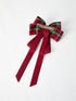 christmas-red-plaid-zircon-bow-hairpin Rylee Faith Designs - Sophia's Style-2