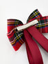 christmas-red-plaid-zircon-bow-hairpin Rylee Faith Designs - Sophia's Style-4