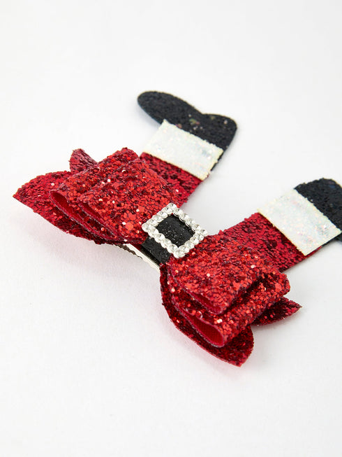 christmas-red-sequined-zirconia-bow-hairpin Rylee Faith Designs - Sophia's Style-4