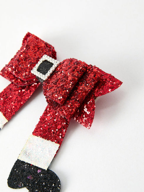 christmas-red-sequined-zirconia-bow-hairpin Rylee Faith Designs - Sophia's Style-2