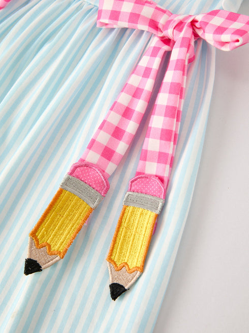 back-to-school-girls-striped-lapels-bow-dress Rylee-Faith-Designs-Sophia's Style-4