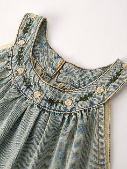 summer-girls-embroidered-denim-sleeveless-dress-sophias-style-3