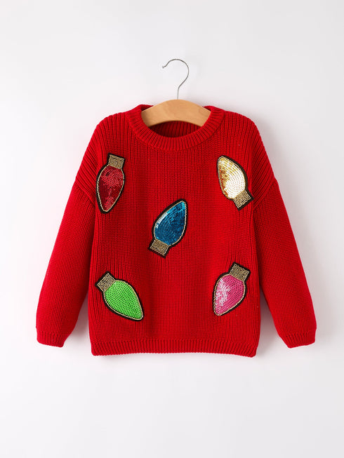 winter-christmas-girls-sequins-pullover-sweater-Sophia's Style-Top-1