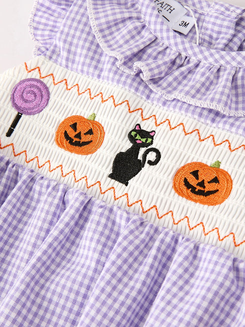 fall-halloween-purple-balloon-pumpkin-cat-smock-embroidery-baby-girl-romper Rylee-Faith-Designs-Sophia's Style-3