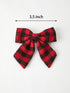 winter-christmas-plaid-bow-hair-clip-Sophia's Style-Accessories-1