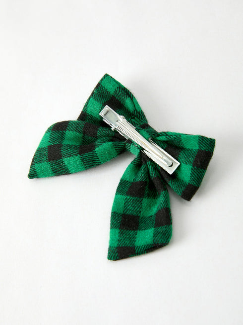 winter-christmas-plaid-bow-hair-clip-Sophia's Style--13