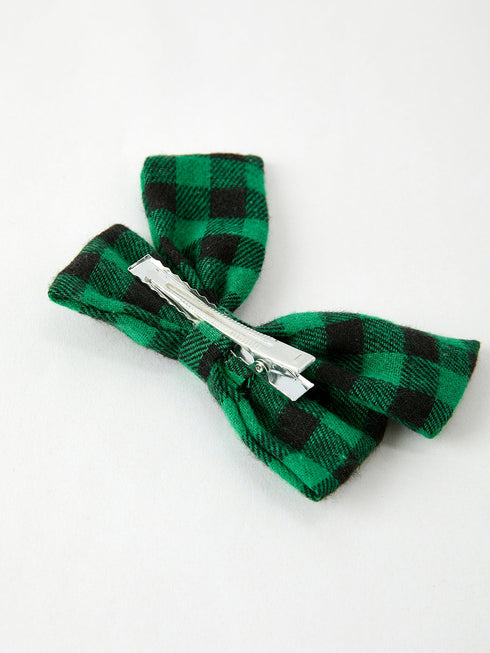 winter-christmas-plaid-bow-hair-clip-Sophia's Style--14