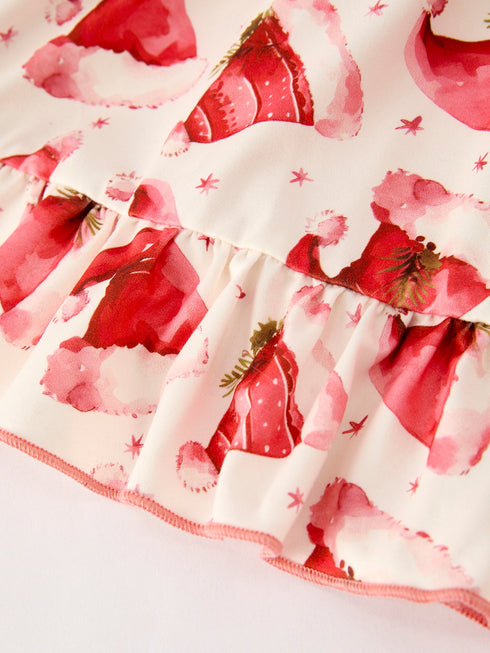 winter-christmas-santa-hat-print-girls-pocket-ruffle-dress-Sophia's Style--5