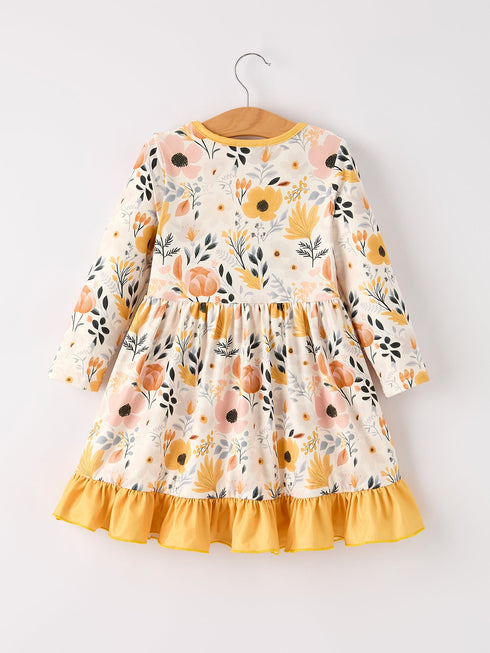 winter-floral-long-sleeve-ruffled-girls-dress-Sophia's Style--2