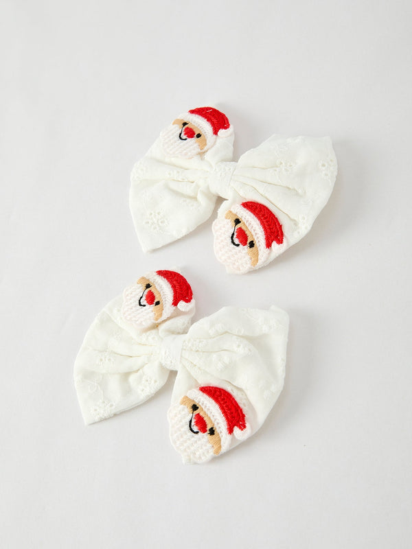 winter-christmas-santa-hair-clips-2-pack-Sophia's Style-Accessories-1