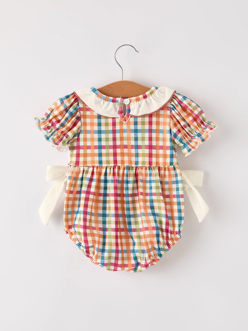 fall-thanksgiving-color-plaid-chick-embroidery-smocking-baby-girls-romper Rylee-Faith-Designs-Sophia's Style-2