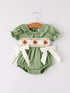 fall-thanksgiving-chicken-smock-embroidered-green-baby-girl-romper Rylee-Faith-Designs-Sophia's StyleRomper-1