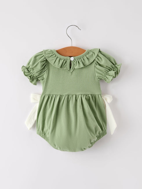 fall-thanksgiving-chicken-smock-embroidered-green-baby-girl-romper Rylee-Faith-Designs-Sophia's Style-2