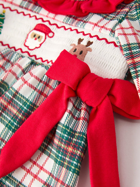 christmas-plaid-smocking-embroidered-girls-bloomers-romper-set Rylee Faith Designs - Sophia's Style-4
