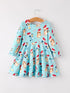 winter-christmas-character-print-blue-girls-long-sleeve-dress Rylee Faith Designs - Sophia's Style-2