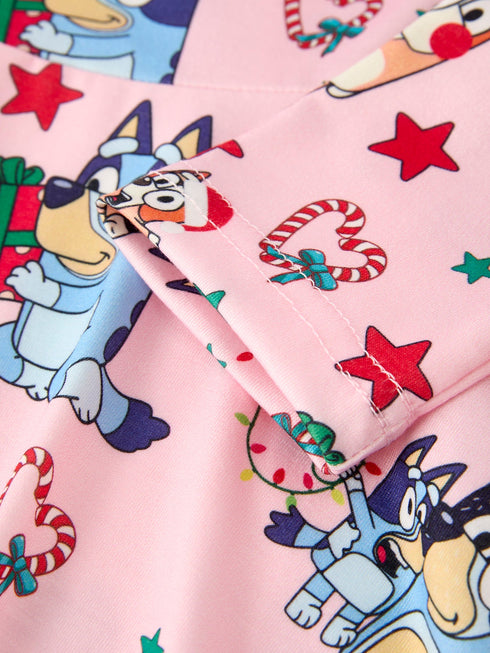 winter-christmas-character-print-pink-girls-dress Rylee Faith Designs - Sophia's Style-4