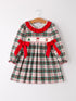 christmas-embroidery-smocking-bow-plaid-girls-dress Rylee Faith Designs - Sophia's StyleDress-1