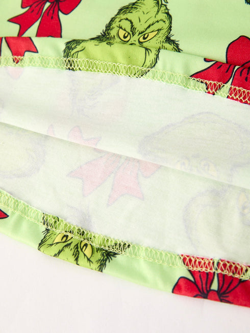 winter-christmas-tree-bow-character-print-green-girls-dress Rylee Faith Designs - Sophia's Style-5