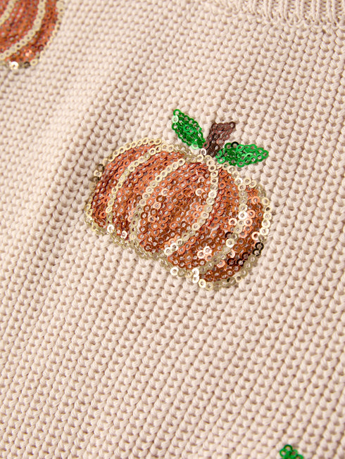 thanksgiving-halloween-pumpkin-sequin-sweater-beige-perfect-for-fall Rylee-Faith-Designs-Sophia's Style-4