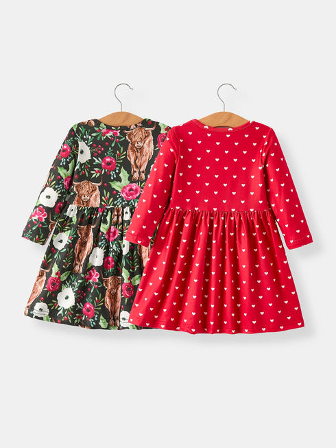 winter-christmas-print-girls-dress-set-2-pieces Rylee Faith Designs - Sophia's Style-15
