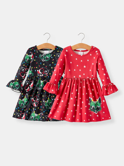 winter-christmas-print-girls-dress-set-2-pieces Rylee Faith Designs - Sophia's Style-5