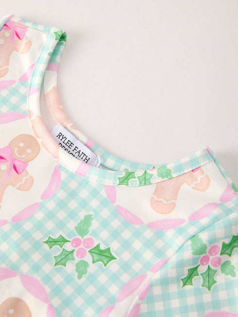 christmas-gingerbread-man-print-plaid-girls-dress Rylee Faith Designs - Sophia's Style-3