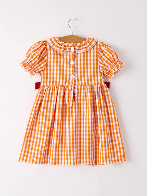 fall-embroidered-dress-for-girls-orange-checkered-with-halloween-details Rylee-Faith-Designs-Sophia's Style-2