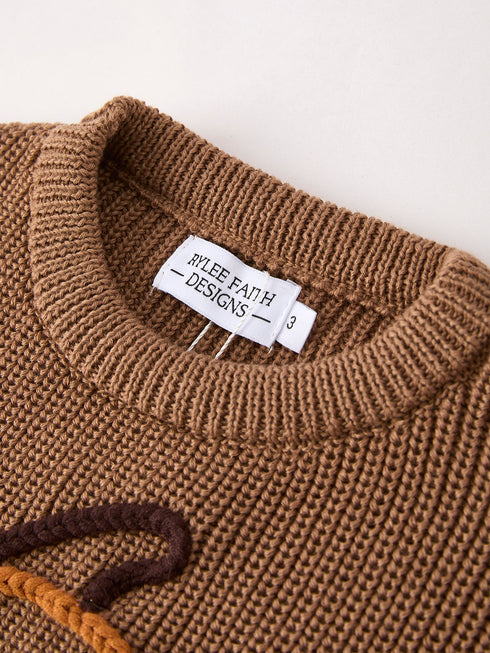 thanksgiving-halloween-pumpkin-floral-girls-pullover-sweater Rylee Faith Designs - Sophia's Style-3