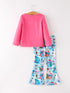 christmas-character-print-pink-girls-set-Sophia's Style--2