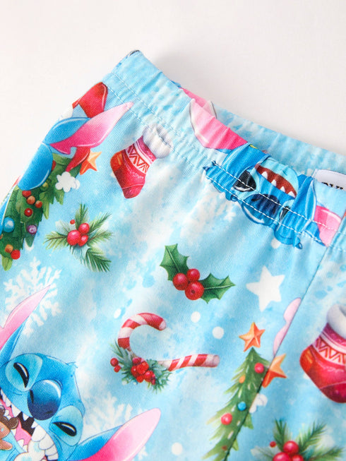 christmas-character-print-pink-girls-set-Sophia's Style--3