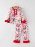 christmas-festive-baby-girls-pajamas-with-ruffles Sophia's StylePajamas-1