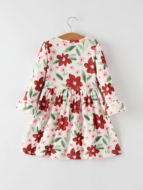 christmas-girls-long-sleeve-floral-dress-red-and-pink Sophia's Style-2