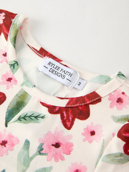 christmas-girls-long-sleeve-floral-dress-red-and-pink Sophia's Style-3