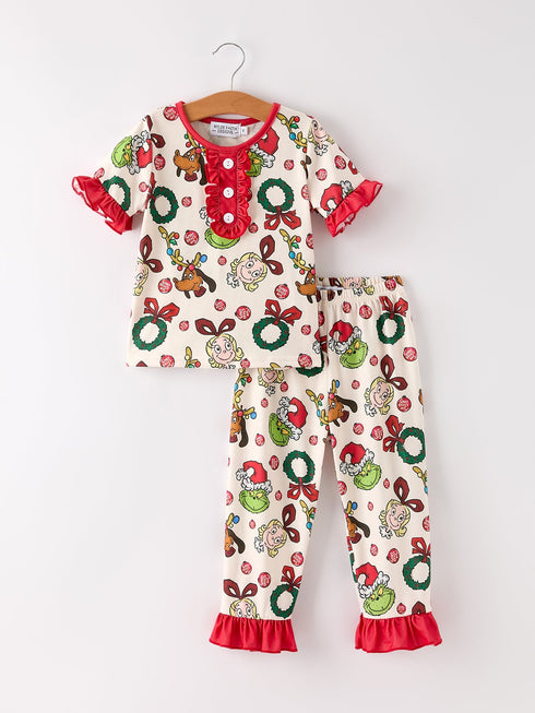 christmas-character-pattern-girl-pajama-set-Sophia's Style-Outfit-1